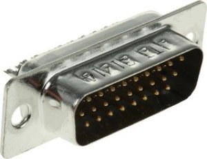 ZDAA26P, Разъем D Sub, HD26, High Density, Штекер, Серия ZD*, 26 контакт(-ов), DA, Solder Cup ZDAA26P, Разъем D Sub, HD26, High Density, Штекер, Серия ZD*, 26 контакт(-ов), DA, Solder Cup