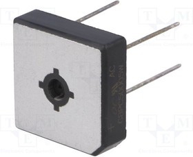 GBPC50005W, Диодный мост: однофазный, Urmax: 50В, If: 50А, Ifsm: 450А, MBR-25W