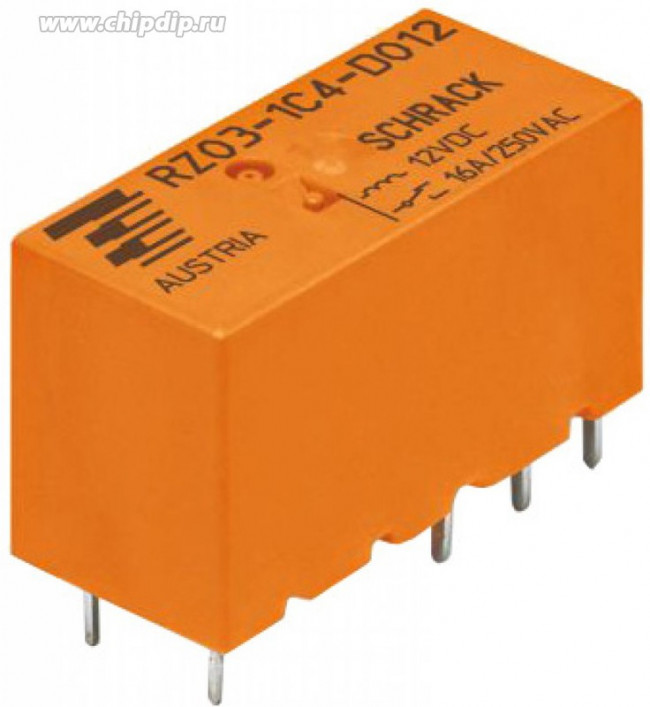 1-1415899-6, Power Relay 12VDC 16A SPST-NO(29mm 12.7mm 15.7mm) THT
