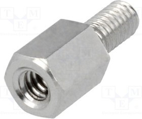 TFM-6/6/DR2103, Дистанцирующая стойка с резьбой, 6мм, Внутр.резьба: UNC4-40