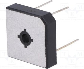 MBR158W, Диодный мост: однофазный, Urmax: 800В, If: 15А, Ifsm: 300А, MBR-25W