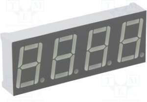 KW4-563ASA, Дисплей: LED, 7-сегментный, 14мм, 0,56", II.зн: 4, красный, 7-8мкд KW4-563ASA, Дисплей: LED, 7-сегментный, 14мм, 0,56", II.зн: 4, красный, 7-8мкд