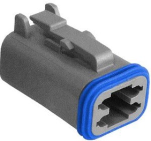 PX0105S04GY, Автомобильный разъем, PX0 Series, Прямой Штекер, 4 контакт(-ов)