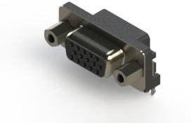 632-015-266-033, D-Sub Standard Connectors D SUB RECEPTACLE RA HD .125 FP