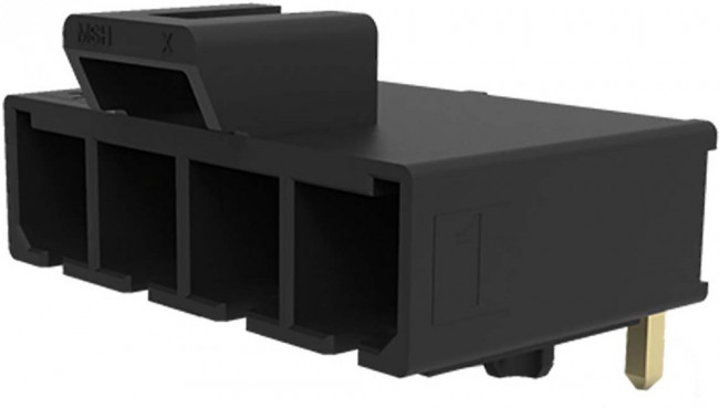 2002411213, Conn Wire to Board HDR 3Power POS 5.7mm Solder RA Thru-Hole Mega-Fit Tray