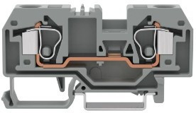 284-901, Клеммная колодка на DIN рейку, 2 вывод(-ов), 24 AWG, 8 AWG, 10 мм², Зажим, 57 А