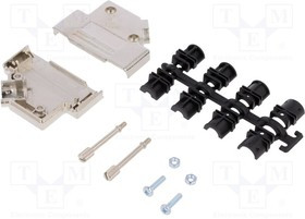 D45PK25-K, Корпус: для разъемов D-Sub, D-Sub 25pin, D-Sub HD 44pin, UNC4-40