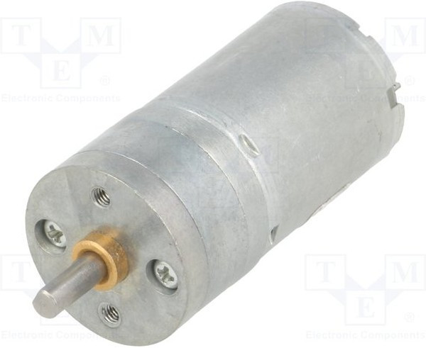 1582, Двигатель: DC, с редуктором, LP, 6ВDC, 2,4А, Ось: D профиль, 9,7: 1