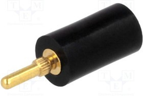 SB9, Гнездо, штыревой, "мама", PIN: 1, изолированный, прямой, THT, на PCB