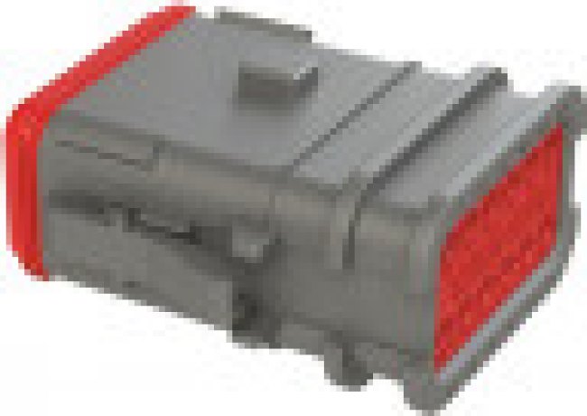 AT06-12SA-OMGRY, Automotive Connectors 12 Pin Overmold Plug Socket, GREY