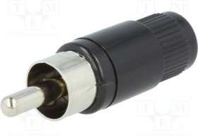 RCA plug, Cinchstecker, 2 A, löten