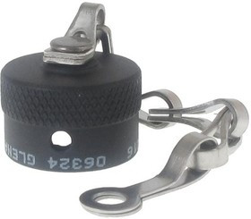 MS3181-10CA, Connector Accessories Protective Receptacle Cover Straight Aluminum Black Anodize