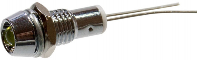 L-KLS9-IL-M6- 03A-W/O-2V-Y, Светодиод с держателем желтый D=7.5мм h=3.2мм M6 (аналог L-603Y)