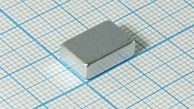 Магнит 12,0x 8,0x 4, параллелепипед, Ni, N35