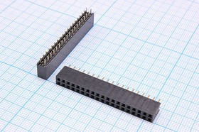 DS1023-2x19S21, Гнездо на плату двухрядное 2x19, шаг 2.54 мм; №1974 C гн PBD-2x19\P2,54\38P\\плат\ DS1023-2x19S21\[PBD-38