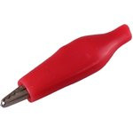 06-0140-A2, Зажим крокодил в изоляторе, длина 40 мм, ток 5A, (2шт.)