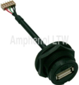 UA-20PMFP-LC7003, Straight, Panel Mount Type A IP67 USB Connector