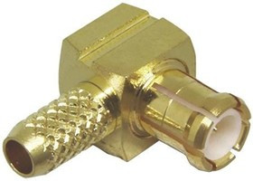 CONMCX012, RF Connectors / Coaxial Connectors MCX Mal Right Ang Crimp - RG-174 Cbl