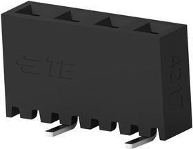 2307815-4, PCB Receptacle, Плата - к - плате, 2 мм, 1 ряд(-ов), 4 контакт(-ов), Поверхностный Монтаж