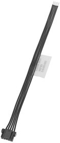 218102-1061, Rectangular Cable Assemblies 2mm SR 6Ckt 100mm Blk Pigtail Assy Micro-Lock Plus