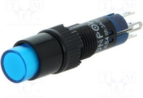 V8Y-11Z-230B, Переключатель: кнопочный, Пол: 2, SPDT, 0,5A/250ВAC, 1A/24ВDC, IP40