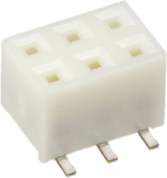 A3A-6DA-2SV(71), Headers &amp; Wire Housings 6POS VERT SMT RECPT SEL GLD PLT W/BOSS