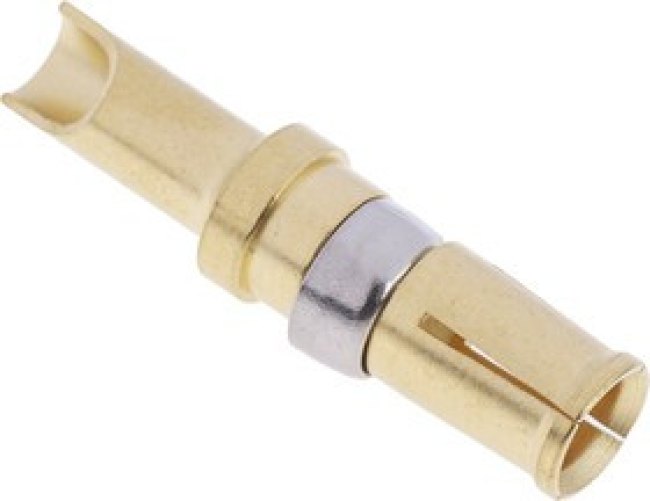 Female Solder D-Sub Connector Power Contact, Gold over Nickel Power, 12 AWG