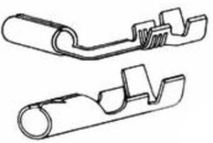 62734-2 (Loose Piece), Terminals SHPL REC IS 18-14 Cut Strip of 20