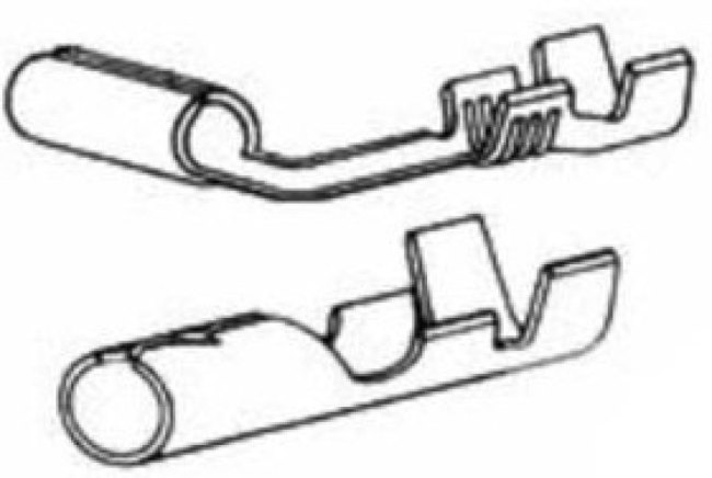 62734-2 (Loose Piece), Terminals SHPL REC IS 18-14 Cut Strip of 20