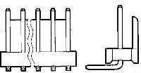 1-640455-6, Headers &amp; Wire Housings POLARIZED HEADER 16P Right Angle Post tin