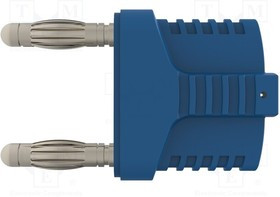 KURZ194IGMBNI-BL, Соединительный мост; "банан" 4мм; 12А; 33ВAC; 70ВDC; синий