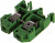 Колодка клеммная JXB-10/35 зеленая (50 шт.) PROxima plc-jxb-10/35gn