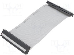 FC50300-S, Шлейф с разъемами IDC; 50x28AWG; Ш.шлейфа: 1,27мм; 0,3м