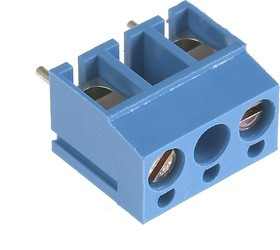 300-022-12, Клеммник винтовой, 2-контактный, 10мм, прямой