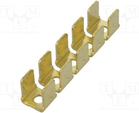 KEYS1008, Наконечник: плоский, 6,4мм, 0,8мм, "папа", M3, винтами, латунь