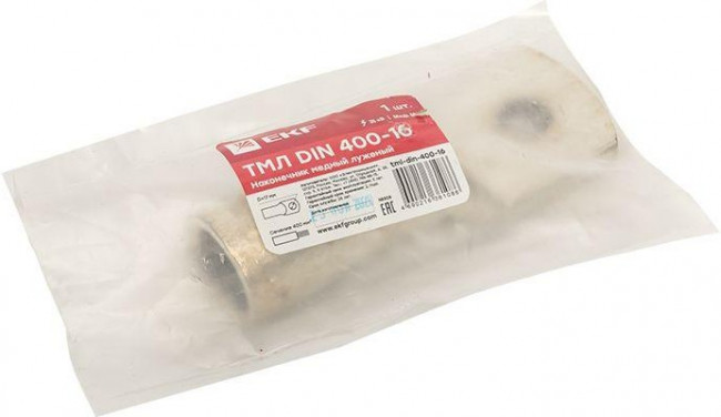 Наконечник медный луженый ТМЛ DIN 400-16 PROxima EKF tml-din-400-16