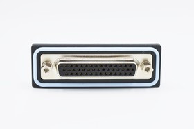 HDF-V44-213L011, HDF 44 Way Vertical Solder D-sub Connector Socket, 2.29mm Pitch, with 4-40 Screw Locks