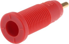 975459701, Red Female Banana Socket, 2mm Connector, Solder Termination, 10A, 1000V ac/dc, Gold 975459701, Red Female Banana Socket, 2mm Connector, Solder Termination, 10A, 1000V ac/dc, Gold