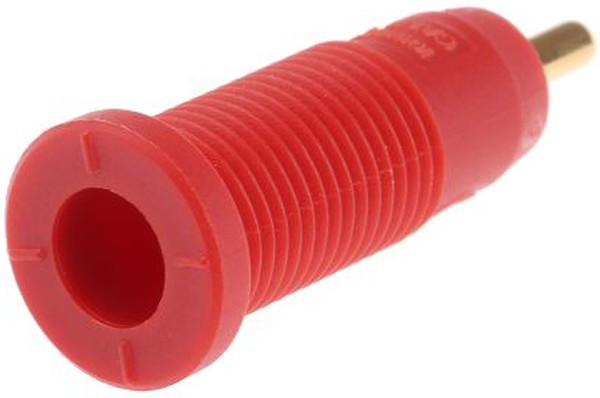 975459701, Red Female Banana Socket, 2mm Connector, Solder Termination, 10A, 1000V ac/dc, Gold 975459701, Red Female Banana Socket, 2mm Connector, Solder Termination, 10A, 1000V ac/dc, Gold