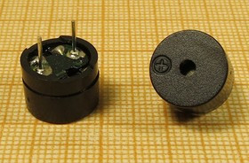 Излучатель звука магнитоэлектрический без генератора, 3В/42 Ом, 12x9мм зм 12x 9\ 3,0\42\2,048\ 2P6,5