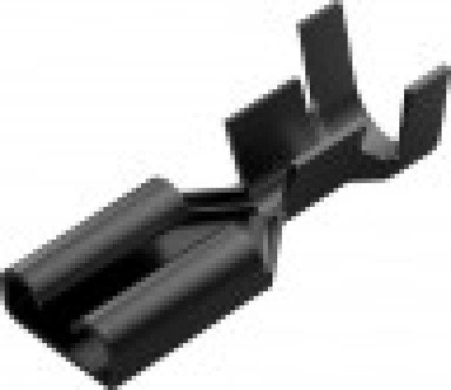281197-2, FASTIN-FASTON .187 Uninsulated Female Spade Connector, Receptacle, 4.75 x 0.81mm Tab Size, 1mm² to