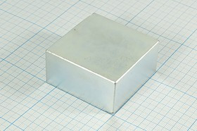 Магнит 60,0x60,0x30, параллелепипед, Ni, N35