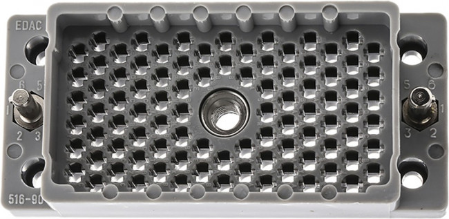 516-090-000-302, Разъем: прямоугольный, вилка, "папа" / "мама", PIN: 90, 2кВ