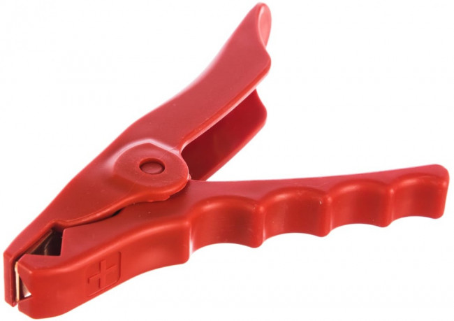 00000046, зажим Крокодил Т-21 красный 00000046, зажим Крокодил Т-21 красный
