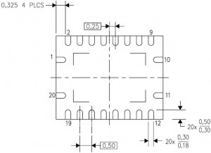 BQ24105RHLR, Зарядное устройство для 2-элементной литий-ионной, Li-Pol батареи, 16В вход, 8.4В/2A зарядка, QFN-20