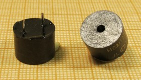 Излучатель звука магнитоэлектрический без генератора 12x 9мм, 12В, 140 Ом, 2.4 кГц; зм 12x 9\12\140\