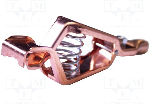 BU-33C, Зажим "крокодил", 300А, Диап.захвата макс.46мм, Длина 197мм