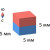 Неодимовый магнит прямоугольник 5х5х5 мм