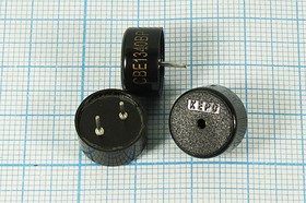 Излучатель звука пьезокерамический без генератора 12.7x7мм, шаг 5мм зп 12,7x 7\1~30\\ 4,0\2P5\CBEG13