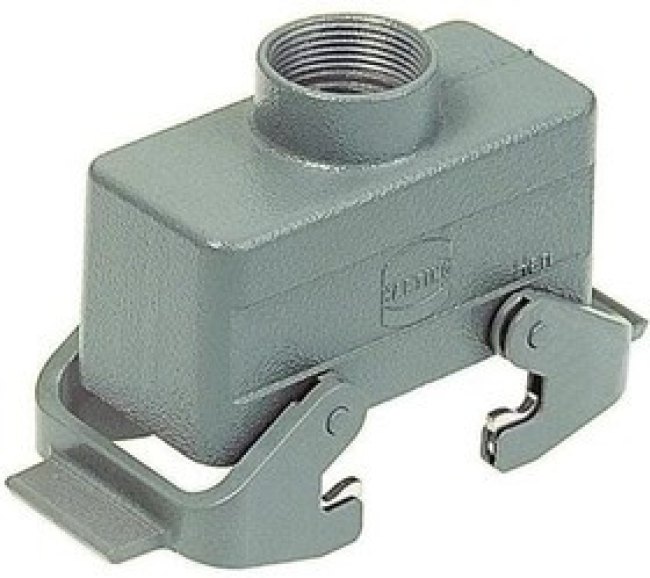 09300241431, Heavy Duty Power Connectors METAL HOOD HAN 24B 2 LVR LCKING